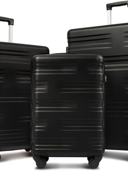 Luggage Sets 3 piece Carry on Luggage Suitcase Sets of 3, Hard Case Luggage Sets Clearance Expandable